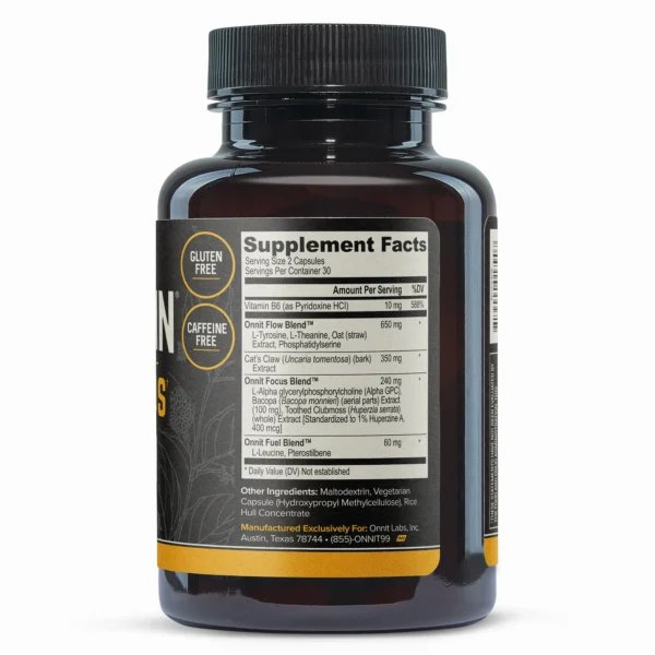 ONNIT Alpha BRAIN Premium Nootropic Brain Health Supplement, Memory and Focus Support, 60 Ct - Image 2