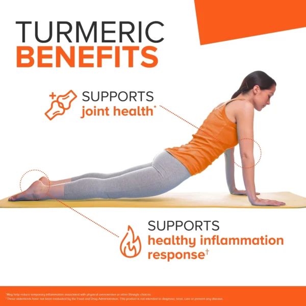 Qunol Turmeric Capsules, 1000mg, Ultra High Absorption, Joint Support Herbal Supplement, 120 Count - Image 3