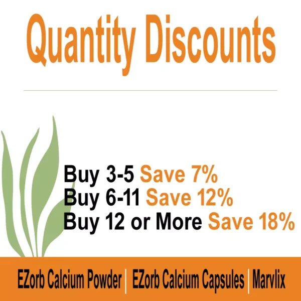 EZorb Calcium (180 Caps) 92% Absorption Bone Spurs Osteoporosis Arthritis Muscle - Image 4